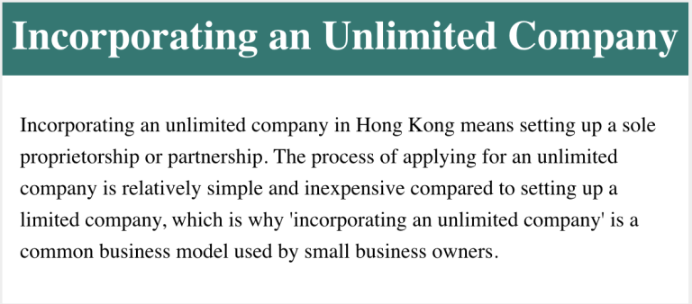 Incorporating an Unlimited Company